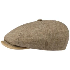 8 Panel Merrick Leinen Flatcap By Stetson -Hut Discounter 8 Panel Merrick Leinen Flatcap by Stetson braun meliert.60718 rf34
