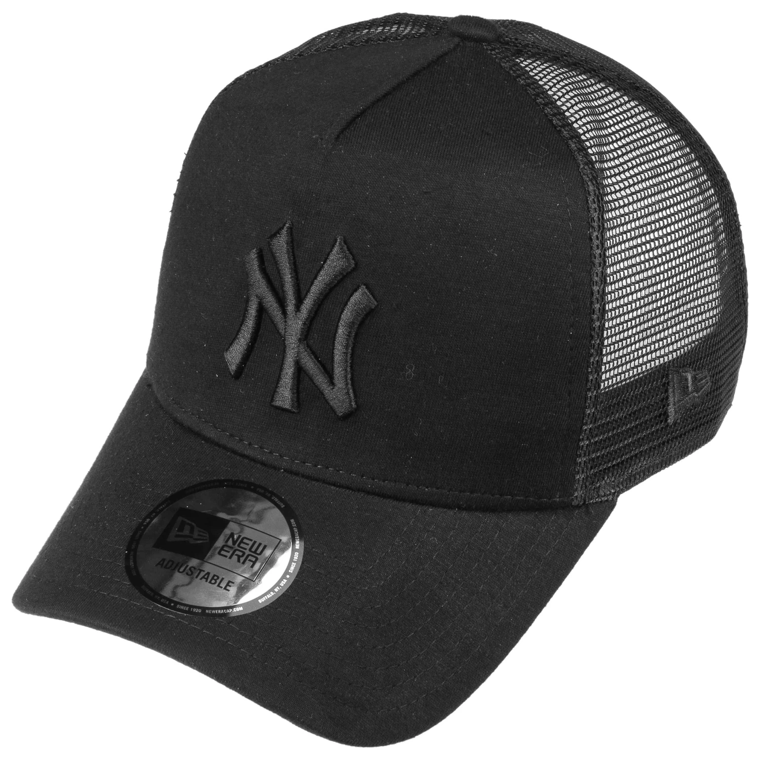 A-Frame Jersey NY Trucker Cap By New Era 1 A-Frame Jersey NY Trucker Cap By New Era