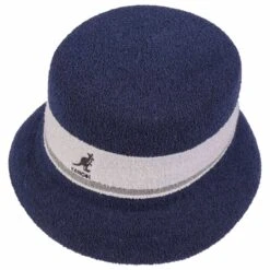Bermuda Stripe Bucket Hut By Kangol -Hut Discounter Bermuda Stripe Bucket Hut by Kangol dunkelblau.53808 1rf192