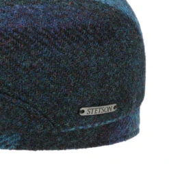Berneray Harris Tweed Flatcap By Stetson -Hut Discounter Berneray Harris Tweed Flatcap by Stetson blau.62252 4rf2