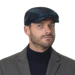 Berneray Harris Tweed Flatcap By Stetson -Hut Discounter Berneray Harris Tweed Flatcap by Stetson.62252 8