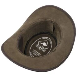 Borderland Lederhut By Scippis -Hut Discounter Borderland Lederhut by Scippis braun.33270 2rf11