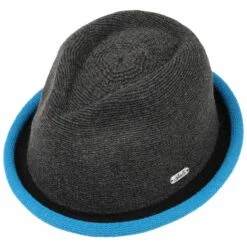 Boston Pork Pie By Chillouts -Hut Discounter Boston Pork Pie by Chillouts grau blau.43179 1rf237