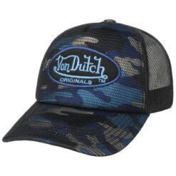 Camo Foam Trucker Cap By Von Dutch 19 Camo Foam Trucker Cap By Von Dutch -Hut Discounter Camo Foam Trucker Cap by Von Dutch schwarz blau.60527 rf186