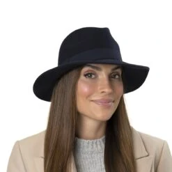 Carlena Fedora Filzhut By Seeberger -Hut Discounter Carlena Fedora Filzhut by Seeberger.62386 7