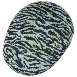 Carnival Light Blue Tiger Flatcap By Kangol