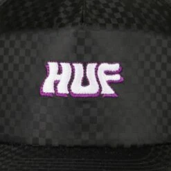 Check Snapback Cap By HUF -Hut Discounter Check Snapback Cap by HUF schwarz.49706 4rf4