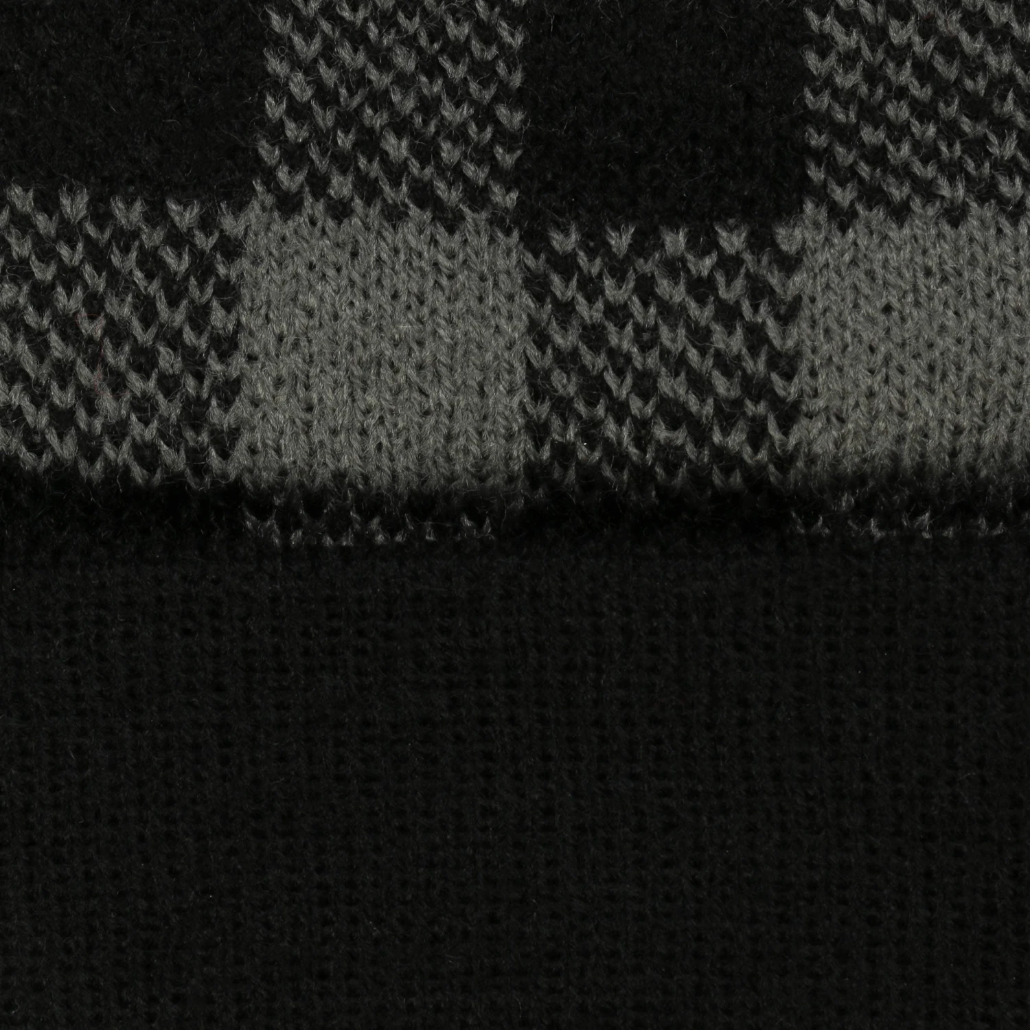 Checked Beanie Bommelmütze 4 Checked Beanie Bommelmütze – Bild 4