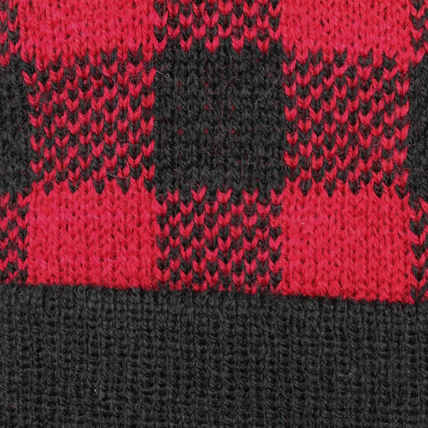 Checked Beanie Bommelmütze 5 Checked Beanie Bommelmütze – Bild 5