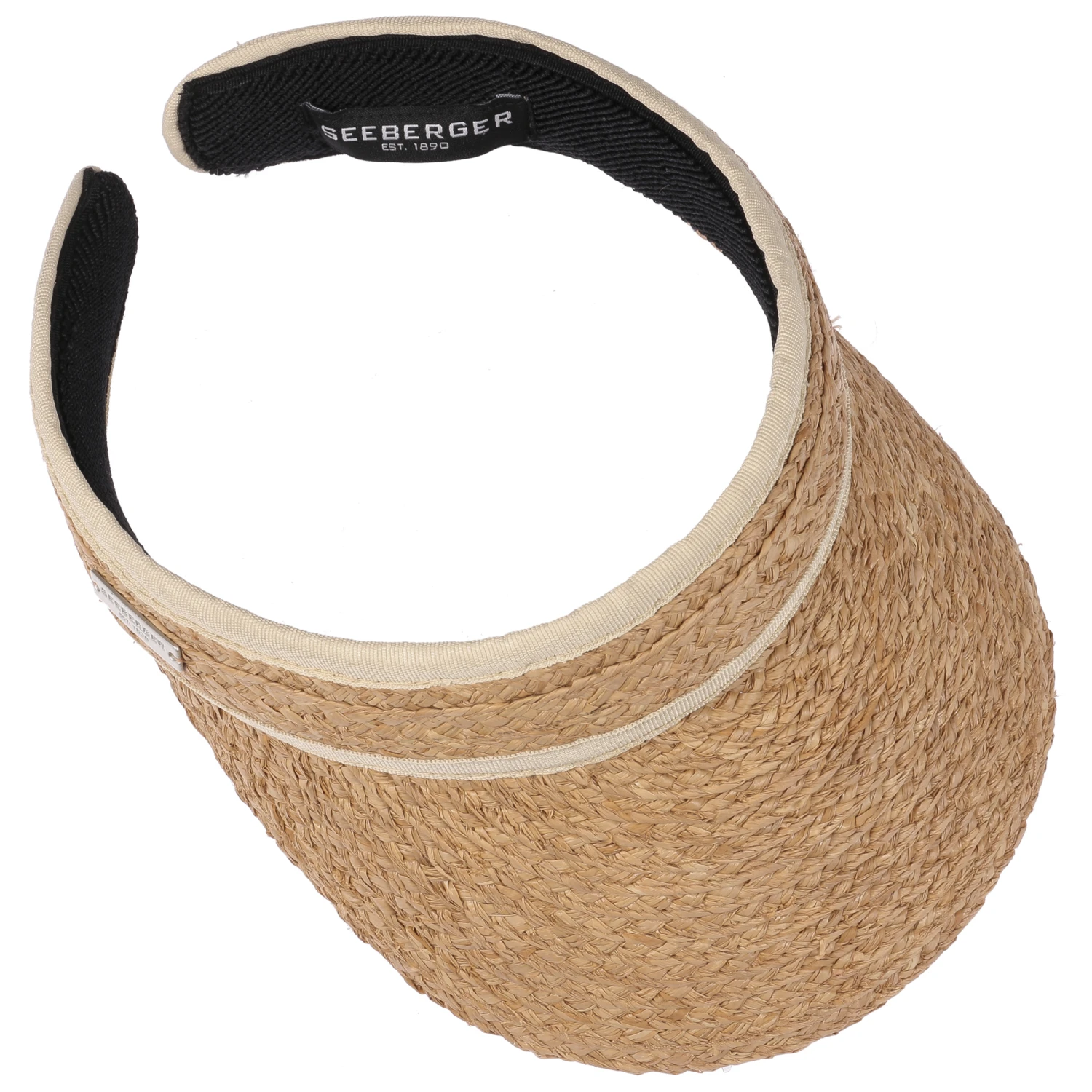 Classic Raffia Sonnenvisor By Seeberger 1 Classic Raffia Sonnenvisor By Seeberger