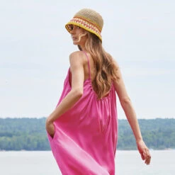 Coloured Brim Strohhut By Seeberger