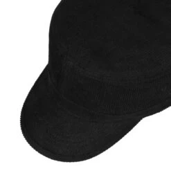 Cotton Cord Army Cap By Lipodo -Hut Discounter Cotton Cord Army Cap by Lipodo schwarz.64398 1rf4