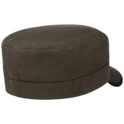Cotton Herringbone Armycap By Stetson -Hut Discounter Cotton Herringbone Armycap by Stetson oliv.53651 3rf14