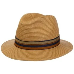 Cremonti Striped Band Strohhut -Hut Discounter Cremonti Striped Band Strohhut cognac.65868 rf12