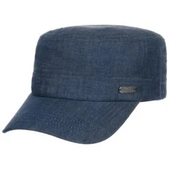 Denim Cotton Armycap By Chillouts -Hut Discounter Denim Cotton Armycap by Chillouts denim.56331 rf38