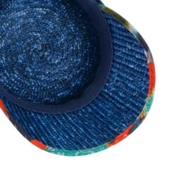 Flower Band Strohcap By Seeberger -Hut Discounter Flower Band Strohcap by Seeberger dunkelblau.60916 2rf192