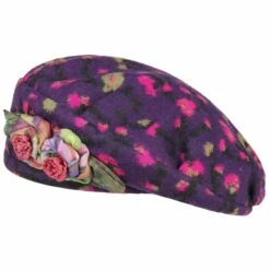 Flower Baskenmütze By GREVI 9 Flower Baskenmütze By GREVI -Hut Discounter Flower Baskenmuetze by GREVI lila.52537 rf7