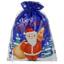 Geschenktüte Mehrweg Merry Christmas 38 Cm X 51 Cm -Hut Discounter Geschenktuete Mehrweg Merry Christmas 38 cm x 51 cm blau.65575 rf2