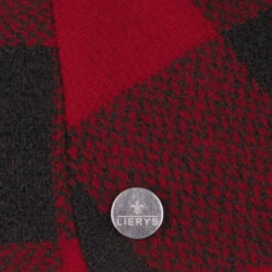 Glaston Check Flatcap By Lierys -Hut Discounter Glaston Check Flatcap by Lierys rot.56642 4rf3