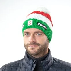 Green Stripe Pudelmütze By Eisbär -Hut Discounter Green Stripe Pudelmuetze by Eisbaer.37869 8