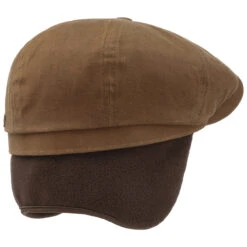 Hatteras Wax Flatcap Mit Ohrenklappen By Stetson -Hut Discounter Hatteras Wax Flatcap mit Ohrenklappen by Stetson braun.62807 3rf11