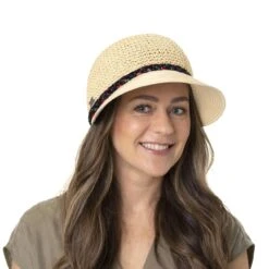 Helene Visor Strohcap By Betmar -Hut Discounter Helene Visor Strohcap by Betmar.64127 7