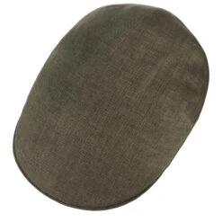 Herringbone Leinen Flatcap By Borsalino