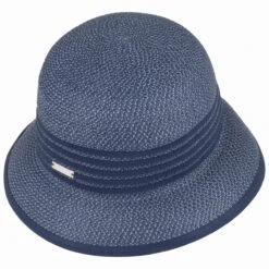 Isa Twotone Cloche Strohglocke By Seeberger -Hut Discounter Isa Twotone Cloche Strohglocke by Seeberger blau meliert.50852 1rf36