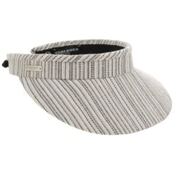 Jaliva Stripe Mix Visor By Seeberger -Hut Discounter Jaliva Stripe Mix Visor by Seeberger schwarz.64882 rf4