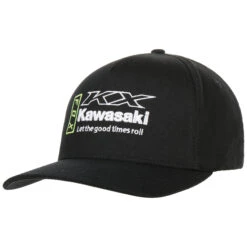 Kawasaki Flexfit Cap By FOX -Hut Discounter Kawasaki Flexfit Cap by FOX schwarz.63398 rf4