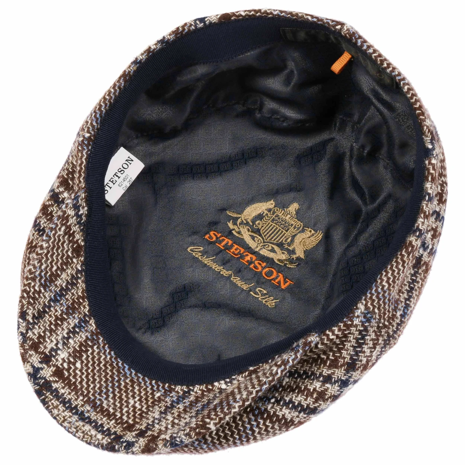 Kent Check Kaschmir-Seide Flatcap By Stetson 2 Kent Check Kaschmir-Seide Flatcap By Stetson – Bild 2