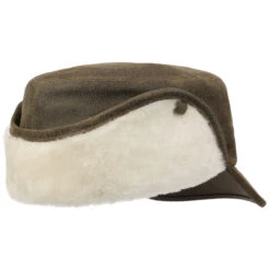 Leder Armycap Mit Ohrenklappen By Lierys -Hut Discounter Leder Armycap mit Ohrenklappen by Lierys dunkelbraun.48619 3rf17