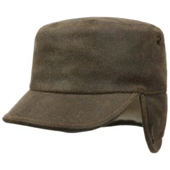 Leder Armycap Mit Ohrenklappen By Lierys -Hut Discounter Leder Armycap mit Ohrenklappen by Lierys dunkelbraun.48619 6rf17