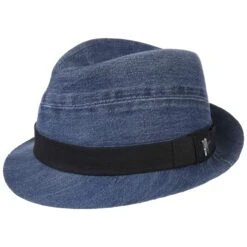 Mary Loud Jeans Trilby By ReHats -Hut Discounter Mary Loud Jeans Trilby by ReHats denim.57130 rf38