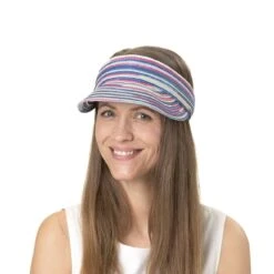 Multicolour Strohvisor By Seeberger 19 Multicolour Strohvisor By Seeberger -Hut Discounter Multicolour Strohvisor by Seeberger.64104 7