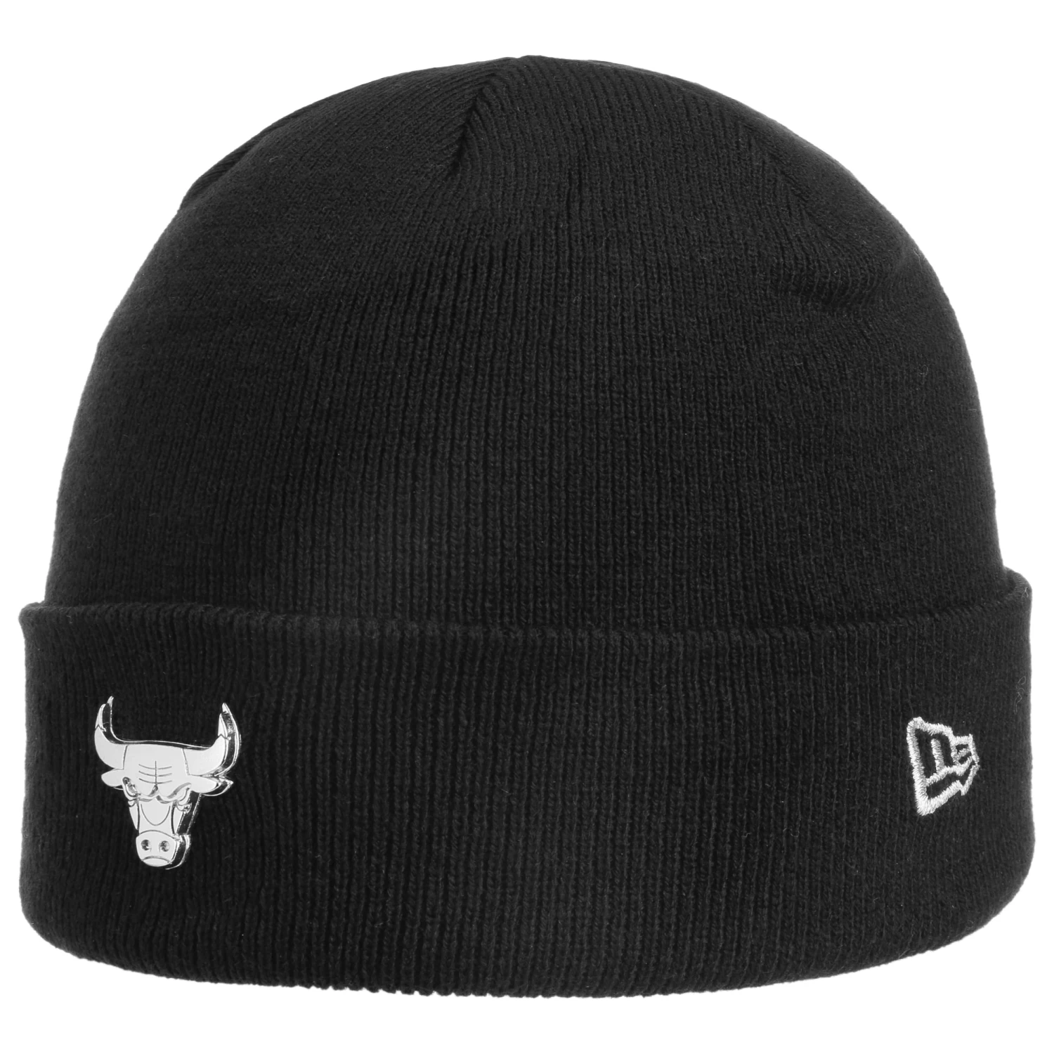 NBA Bulls Metallic Badge Beanie By New Era 3 NBA Bulls Metallic Badge Beanie By New Era – Bild 3