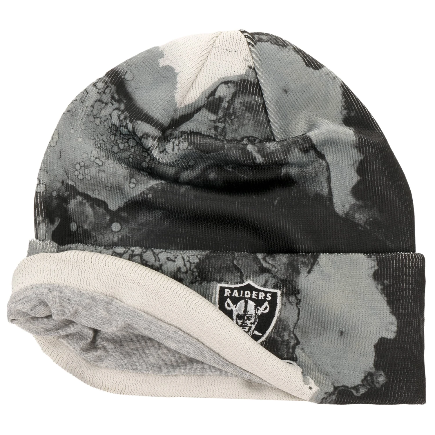 NFL 22 Ink Knit Raiders Beanie By New Era 1 NFL 22 Ink Knit Raiders Beanie By New Era