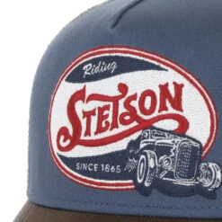 Riding Hot Rod Trucker Cap By Stetson -Hut Discounter Riding Hot Rod Trucker Cap by Stetson braun blau.63651 5rf228