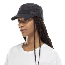 Rinmann Black Military Cap By BUFF -Hut Discounter Rinmann Black Military Cap by BUFF.58577 7