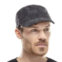Rinmann Black Military Cap By BUFF -Hut Discounter Rinmann Black Military Cap by BUFF.58577 8