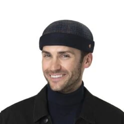 Shetland Check Dockermütze By Mayser -Hut Discounter Shetland Check Dockermuetze by Mayser.59534 8