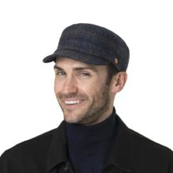 Shetland Wool Check Armycap By Mayser -Hut Discounter Shetland Wool Check Armycap by Mayser.63492 8