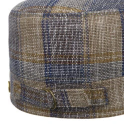 Sören Check Armycap By Mayser -Hut Discounter Soeren Check Armycap by Mayser beige blau.61235 3rf212