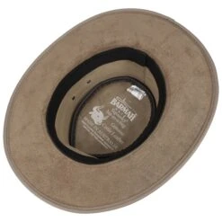 Squashy Bronco Lederhut By BARMAH -Hut Discounter Squashy Bronco Lederhut by BARMAH beige.34415 2rf15