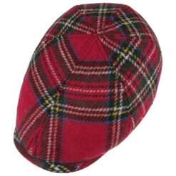 Stewart Wool Check Flatcap By Lierys