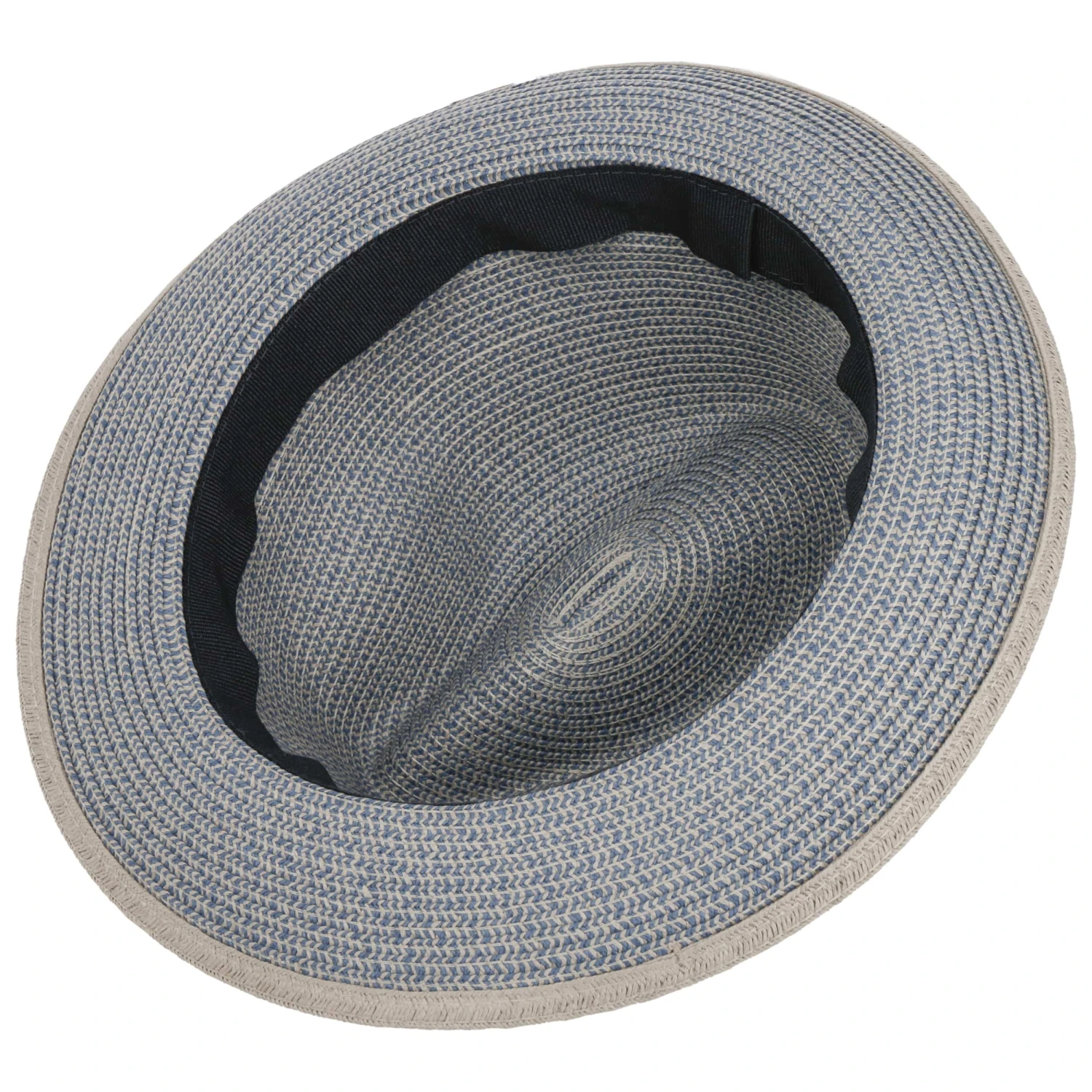 Striped Band Fedora Strohhut 2 Striped Band Fedora Strohhut – Bild 2