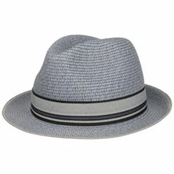 Striped Band Fedora Strohhut 7 Striped Band Fedora Strohhut -Hut Discounter Striped Band Fedora Strohhut denim.65867 rf38