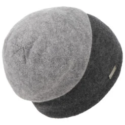 Twotone Kaschmirmütze By Seeberger -Hut Discounter Twotone Kaschmirmuetze by Seeberger anthrazit.59906 3rf16