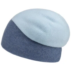 Twotone Kaschmirmütze By Seeberger -Hut Discounter Twotone Kaschmirmuetze by Seeberger blau.59906 3rf2