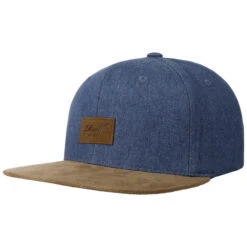 Twotone Washed Suede Cap By Reell -Hut Discounter Twotone Washed Suede Cap by Reell blau.63881 rf2